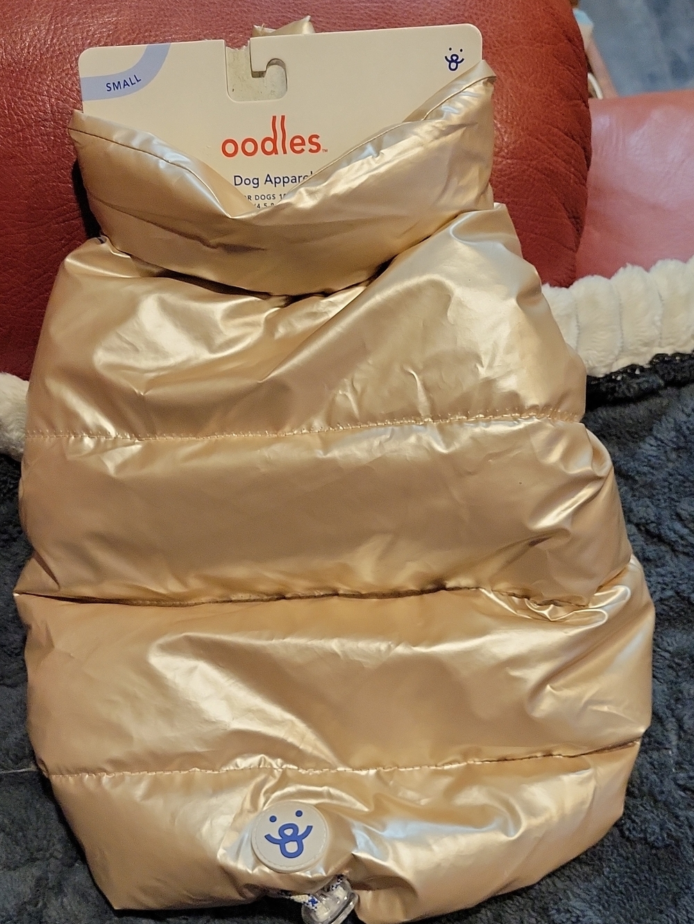 Dog Puffer Jacket,New W/ Tags!rose Gold/ Champagne Color, Waterproof